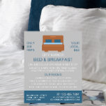 Prospectus 11,4 Cm X 14,2 Cm Logo, Bed & Breakfast Hébergement Advert<br><div class="desc">Logo Bed,  Chambres D'Hôtes Hébergement Publicité Flyers Par Le Magasin Carte de visite.</div>