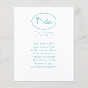 Prospectus 11,4 Cm X 14,2 Cm Logo Chaussures et Accessoires