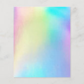 Prospectus 11,4 Cm X 14,2 Cm logo ciseaux couleurs pastel (Dos)