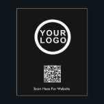 Prospectus 11,4 Cm X 14,2 Cm Logo d'entreprise Code QR Circulaire promotionnell<br><div class="desc">Logo d'entreprise Code QR Circulaire promotionnelle | Noir. Ajoutez votre logo personnalisé,  votre code QR et le texte facultatif à cette circulaire promotionnelle. Parfait pour la promotion de produits,  services et événements spéciaux.</div>
