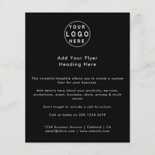 Prospectus 11,4 Cm X 14,2 Cm Logo d'entreprise Flyer promotionnel minimaliste