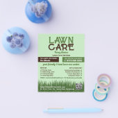 Prospectus 11,4 Cm X 14,2 Cm Logo d'entretien de pelouse, Services d'entretien (Simple)