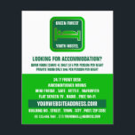 Prospectus 11,4 Cm X 14,2 Cm Logo du lit vert, Logement de l'auberge Publicité<br><div class="desc">Logo De Lit Vert,  Hébergement D'Auberges Flyers Publicitaires Par Le Magasin Carte de visite.</div>