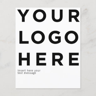 Prospectus 11,4 Cm X 14,2 Cm Logo et texte de style Gras moderne minimisant dan