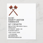 Prospectus 11,4 Cm X 14,2 Cm Logo Gavels, Silent Charity Auction Event (Devant)