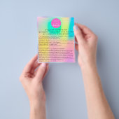 Prospectus 11,4 Cm X 14,2 Cm Logo Holographe EYELASH EXTENSION RELEASE WAIVER (main)
