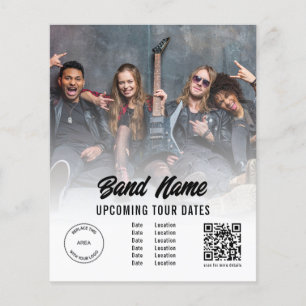 Prospectus 11,4 Cm X 14,2 Cm Logo photo sur bande personnalisée QR Code Gigs Da