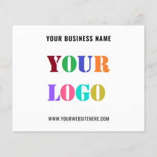 Prospectus 11,4 Cm X 14,2 Cm Logo professionnel personnalisé et prospectus prom