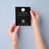 Prospectus 11,4 Cm X 14,2 Cm Logo professionnel QR Code promotionnel (main)