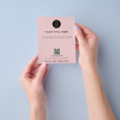 Prospectus 11,4 Cm X 14,2 Cm Logo professionnel QR Code promotionnel (main)