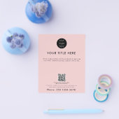 Prospectus 11,4 Cm X 14,2 Cm Logo professionnel QR Code promotionnel (Simple)