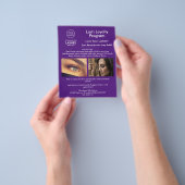 Prospectus 11,4 Cm X 14,2 Cm Logo Simple Moderne Purple Business (main)