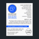 Prospectus 11,4 Cm X 14,2 Cm Logo Welder, Metal Worker, Welder Advertising<br><div class="desc">Logo De Soudeur,  Métal Travailleur,  Flyers Publicitaires De Soudeur Par Le Magasin Carte de visite.</div>
