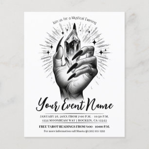 Prospectus 11,4 Cm X 14,2 Cm Long Black Nails Énergie Cristalline Magie Vintage