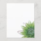 Prospectus 11,4 Cm X 14,2 Cm Lotus vert (Devant)
