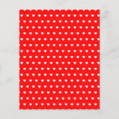 Prospectus 11,4 Cm X 14,2 Cm Love Red White Hearts (Dos)