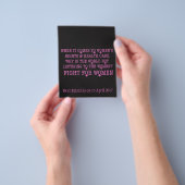 Prospectus 11,4 Cm X 14,2 Cm Lutter pour les femmes (main)