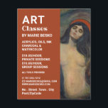 Prospectus 11,4 Cm X 14,2 Cm Madonna 1894 Version Par Edvard Munch, Cours D'Art<br><div class="desc">Madonna 1894 Version Par Edvard Munch,  professeur d'art,  Art Class Advertising Flyer par The Carte de visite Store.</div>