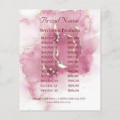 Prospectus 11,4 Cm X 14,2 Cm Magasin d'art ongle de dépliants personnalisés (Dos)