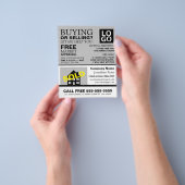 Prospectus 11,4 Cm X 14,2 Cm Maison Vendu, Revendeur, Agent immobilier Publicit (main)