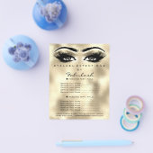 Prospectus 11,4 Cm X 14,2 Cm Maquillage Artiste Beauté Lash Parties scintillant (Simple)