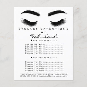 Prospectus 11,4 Cm X 14,2 Cm Maquillage Artiste Beauté Salon Circulaire SPA Noi