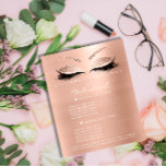 Prospectus 11,4 Cm X 14,2 Cm Maquillage Artiste Beauté Salon Gold Lash Flyer Bl<br><div class="desc">Entrez dans le monde du glamour avec ce guide de salon de beauté maquillage d'artiste, disponible sur Zazzle. Adapté à l'industrie de la beauté, ce prospectus présente un arrière - plan blanc chic agrémenté d'élégants accents dorés, mettant en avant les services luxueux proposés par un maquilleur ou un salon de...</div>