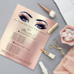 Prospectus 11,4 Cm X 14,2 Cm Maquillage Artiste Beauté Salon Lashes Circulaire<br><div class="desc">Vous cherchez à ajouter une touche de glamour à votre entreprise de beauté? Le Rose Gold Parties scintillant Eyes Custom Logo Salon Parties scintillant Flyer, Pink Price List Flyer, et Brochure sont les moyens parfaits pour le faire. Avec leur design rose de parties scintillant en or accrocheur, ces documents marketing...</div>
