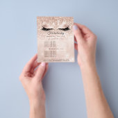 Prospectus 11,4 Cm X 14,2 Cm Maquillage Artiste Salon Parties scintillant Circu (main)