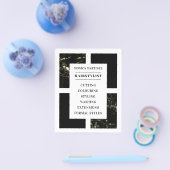 Prospectus 11,4 Cm X 14,2 Cm Marble and black hair salon  (Simple)