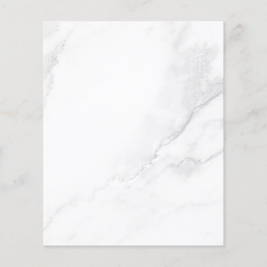 Prospectus 11,4 Cm X 14,2 Cm Marbre Blanc (Devant)