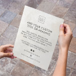 Prospectus 11,4 Cm X 14,2 Cm Marbre Carré Custom Business Logo Social Media<br><div class="desc">Ce prospectus moderne et élégant conviendra parfaitement à vos besoins professionnels et promotionnels. Ajoutez facilement vos propres détails en cliquant sur l'option "personnaliser".</div>
