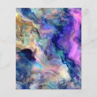 Prospectus 11,4 Cm X 14,2 Cm Marbre coloré