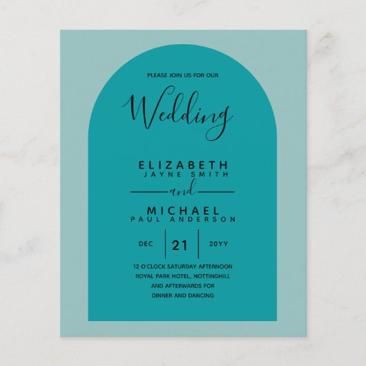 Prospectus 11,4 Cm X 14,2 Cm MARIAGE Bilingue Espagnol Anglais (Devant)