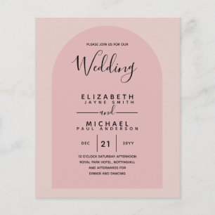 Prospectus 11,4 Cm X 14,2 Cm MARIAGE Bilingue Espagnol Anglais Boda Wedding
