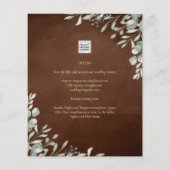 Prospectus 11,4 Cm X 14,2 Cm Mariage Brown vert automne hiver (Dos)