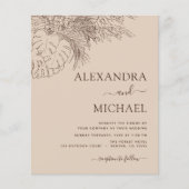 Prospectus 11,4 Cm X 14,2 Cm Mariage Budget Pampas Grass Terracotta (Devant)