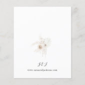 Prospectus 11,4 Cm X 14,2 Cm Mariage Budget Perles & Fleurs Blanches (Dos)