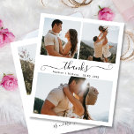 Prospectus 11,4 Cm X 14,2 Cm Mariage de script Boho Budget Collage Merci Flyer<br><div class="desc">Budget, Elegant, Boho Mariage moderne (3) Photo Collage "Thanks" Script personnalisé abordable petit budget mariage merci flyer. Un mariage élégant merci modèle avec 3 photos sur le devant et une photo sur le dos. ***VEUILLEZ NOTER! *** LE DOCUMENT BUDGÉTAIRE/VOL EST EN PAPIER MINCE. PAS D'ENVELOPPES INCLUS.*** METTRE À NIVEAU LE...</div>
