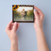 Prospectus 11,4 Cm X 14,2 Cm Mariage de tournesol rustique budget merci (main)