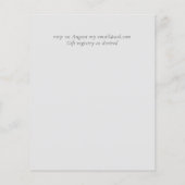 Prospectus 11,4 Cm X 14,2 Cm Mariage écologique Eucalyptus à moindre budget (Dos)