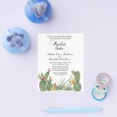 Prospectus 11,4 Cm X 14,2 Cm Mariage espagnol Cactus Succulent Garden Invitatio (Simple)
