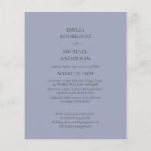 Prospectus 11,4 Cm X 14,2 Cm Mariage Espagnol invite le budget BILINGUE Boda (Dos)