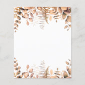 Prospectus 11,4 Cm X 14,2 Cm Mariage eucalyptus automne woland invitation budgé (Dos)