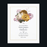 Prospectus 11,4 Cm X 14,2 Cm Mariage floral blanc, bourgogne et or<br><div class="desc">Vintage bordeaux, blanc et or faire-part de mariage à fleurs avec une calligraphie vintage inversée personnalisable selon vos spécificités d'événement. Idéal pour un thème ou un mariage de jardin. Les enveloppes ne sont pas incluses. Pour des invitations plus épaisses avec enveloppes incluses et des produits correspondants sur le même thème,...</div>