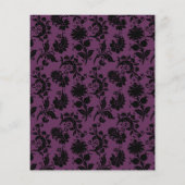 Prospectus 11,4 Cm X 14,2 Cm Mariage gothique noir violet or (Dos)