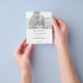 Prospectus 11,4 Cm X 14,2 Cm Mariage photo horizontal noir budget (main)