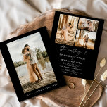 Prospectus 11,4 Cm X 14,2 Cm Mariage photo minimaliste économique noir<br><div class="desc">Faire-part de mariage avec photo à l'avant et quatre (4) à l'arrière. Les invitations de mariage contiennent une typographie écriture contemporaine,  lettrée à la main,  qui sont élégantes,  simples et modernes à utiliser après que vous minimaliste simple célébration de mariage.</div>