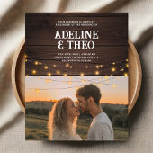 Prospectus 11,4 Cm X 14,2 Cm Mariage photo rustique Budget