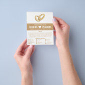 Prospectus 11,4 Cm X 14,2 Cm Mariage Rings, Mariage Planificateur d'événements  (main)